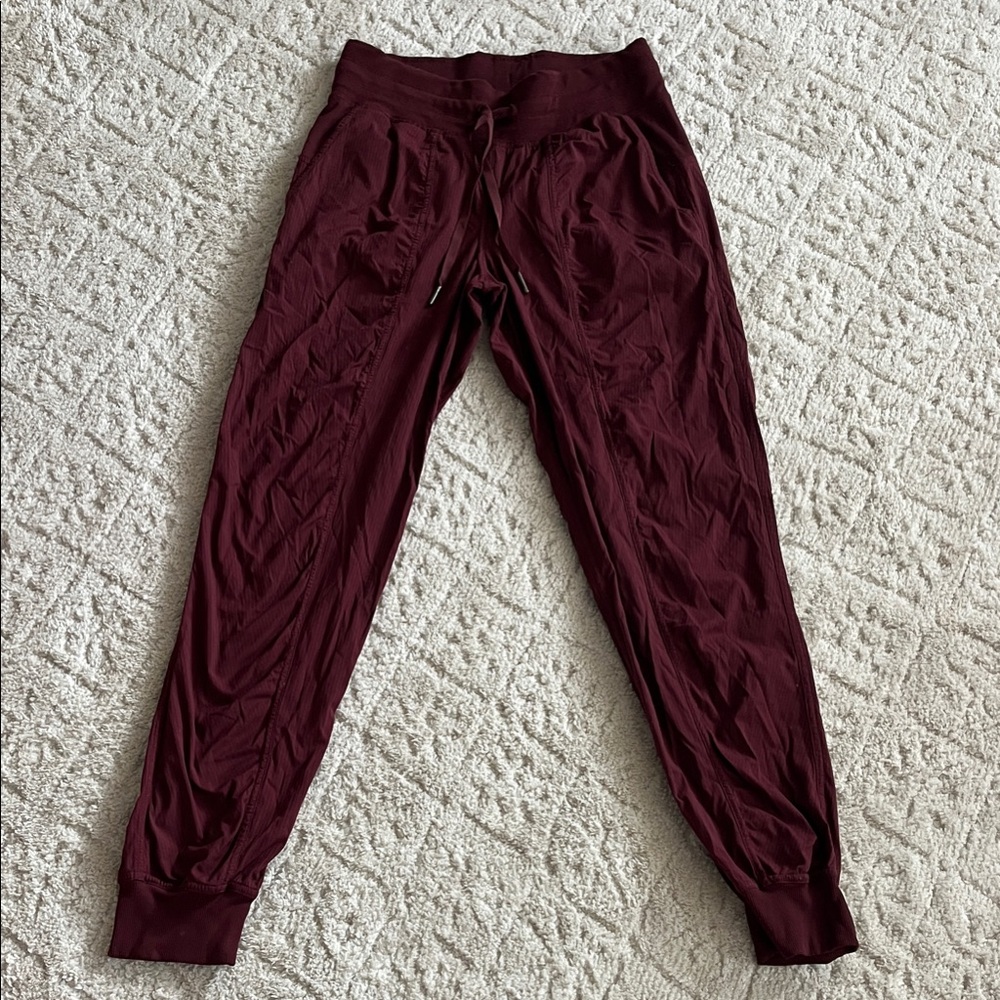 Lululemon Burgundy Jogger Pants
